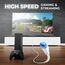deleyCON 20m CAT6 Flaches Netzwerkkabel 1000 Mbit Gigabit LAN - Cat 6 RJ45 Ethernet Patchkabel Verlegekabel Flach - für Internet Switch Router Modem Patchpanel - Weiß