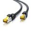 CSL - 5m CAT 7 Netzwerkkabel - Lan Kabel für 10 Gigabit High Speed Internetkabel, Hochgeschwindigkeits Ethernet Kabel, S FTP PIMF, 10 Gbps Cat.7 RJ45 - Switch Router Modem PC - 5 Meter Schwarz