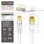 CSL - 0,5m CAT 7 Netzwerkkabel - Lan Kabel für 10 Gigabit High Speed Internetkabel, Hochgeschwindigkeits Ethernet Kabel, S FTP PIMF, 10 Gbps Cat.7 RJ45 - Switch Router Modem PC - 0,5 Meter Weiss