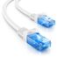 deleyCON 25m CAT.6 Ethernet Gigabit Lan Netzwerkkabel RJ45 CAT6 Kabel Patchkabel Kompatibel zu CAT.5 CAT.5e CAT.6a Cat.7 - Weiß