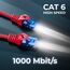 deleyCON 7,5m CAT.6 Ethernet Gigabit Lan Netzwerkkabel RJ45 CAT6 Kabel Patchkabel Kompatibel zu CAT.5 CAT.5e CAT.6a Cat.7 - Rot