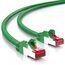 deleyCON 25m Netzwerkkabel Cat6-1000 Mbit (Kupfer, S/FTP, Halogenfrei) RJ45 Gigabit Patchkabel Ethernet LAN Kabel Cable - für DSL Internet WLAN Switch Router Modem Patchpanel POE - Grün