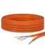 HB-DIGITAL 10m CAT 7 Netzwerkkabel LAN Kabel Verlegekabel Ethernet Installationskabel 10 Gbit/s - reines Kupfer AWG23 S/FTP - GHMT Zertifiziert LSZH Datenkabel Duplex - Orange