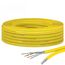 HB-DIGITAL 15m CAT 7 Netzwerkkabel LAN Kabel Verlegekabel Ethernet Installationskabel 10 Gbit/s - reines Kupfer AWG23 S/FTP - GHMT Zertifiziert LSZH Datenkabel Duplex - Gelb