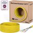 HB-DIGITAL 50m CAT 7 Netzwerkkabel LAN Kabel Verlegekabel Ethernet Installationskabel 10 Gbit/s - reines Kupfer AWG23 S/FTP - GHMT Zertifiziert LSZH Datenkabel Simplex - Gelb