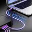 deleyCON 50m Netzwerkkabel Cat6-1000 Mbit (Kupfer, S/FTP, Halogenfrei) RJ45 Gigabit Patchkabel Ethernet LAN Kabel Cable - für DSL Internet WLAN Switch Router Modem Patchpanel POE - Violett/Lila