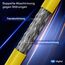 HB-DIGITAL 25m CAT 7 Netzwerkkabel LAN Kabel Verlegekabel Ethernet Installationskabel 10 Gbit/s - reines Kupfer AWG23 S/FTP - GHMT Zertifiziert LSZH Datenkabel Duplex - Gelb