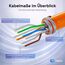 HB-DIGITAL 250m CAT 7 Netzwerkkabel LAN Kabel Verlegekabel Ethernet Installationskabel 10 Gbit/s - reines Kupfer AWG23 S/FTP - GHMT Zertifiziert LSZH Datenkabel Simplex - Orange
