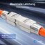 HB-DIGITAL 6x LSA werkzeugloser Netzwerkkabelverbinder Cat.7 STP feldkonfektionierbare Kupplung Adapter Verlängerung für LAN Verlegekabel Ethernet Installationskabel CAT 7