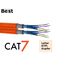 Germany B.e.s.t CAT 7 100M Duplex Netzwerkkabel Verlegekabel Kupfer LAN Kabel Ethernetkabel S/FTP 10 Gbit/s Kat 7 reines Kupfer Datenkabel PoE+ LSZH Datenkabel