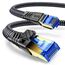 NORSHY Cat 8 LAN Kabel 2m, 40Gbps Netzwerkkabel 2000MHz Gigabit Hochgeschwindigkeits Internetkabel, Flach S/FTP RJ45 Kabel Geflochtener Patchkabel für PS5/PS4, Switch,TV, PC, Modem, Router