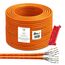 ARLI Cat7 Verlegekabel 100 m Netzwerkkabel duplex inkl Abisoliermesser CAT.7 LAN Halogenfrei Installationskabel twin SFTP CAT7 PIMF Kabel Netzwerk Verkabelung Datenkabel geschirmt AWG23/1 Kupfer 100m