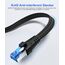 Nixsto Ethernet Kabel 3M, Cat 8 40Gbps 2000MHz Hochgeschwindigkeits Netzwerkkabel, Flach RJ45 Gigabit Patchkabel, Kurz Nylongeflecht Internet LAN Kabel für Cat9/Cat8/Cat7/Cat6/Cat5e