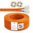 ARLI Cat7 Verlegekabel 50 m Netzwerkkabel duplex inkl. Abisoliermesser CAT.7 LAN Halogenfrei Installationskabel twin SFTP CAT7 PIMF Kabel Netzwerk Verkabelung Datenkabel geschirmt AWG23/1 Kupfer 50m