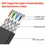 LAN Kabel 20m Cat 7 Netzwerkkabel 20 Meter Flach Patchkabel Outdoor Gigabit 10Gbps 600MHz Hochgeschwindigkeits S/FTP PIMF Schirmung mit RJ45 Stecker Ethernet Kabel für Switch Router Modem (20 Clips)