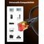 SNOWKIDS Cat 8 LAN kabel 2m, 40Gbps LAN Kabel Hochgeschwindigkeits 2000MHz S/FTP Ethernet Kabel Gigabit RJ45 Nylon geflochtener Vergoldeter Patchkabel für PS/5/4 Router Modem TV Switch Laptop