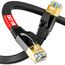 Soibke LAN Kabel 5 Meter, Cat 7 LAN Kabel 5m Flach Netzwerkkabel Gigabit Ethernet Kabel 5m - Schirmung, Cat7 Rohkabel mit RJ45 Stecker - Switch Router Access Point