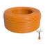 BIGtec CAT 7 Netzwerkkabel Verlegekabel LAN Kabel 450m CAT7 PiMF halogenfrei Zertifiziert GHMT BauPVO Eca POE orange Netzwerk Installationskabel Datenkabel