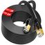 Soibke Cat 7 25m LAN Kabel, Flach Netzwerkkabel 25m CAT 7 Patchkabel, Gigabit Hochgeschwindigkeits Schirmung mit RJ45 Stecker Ethernet Kabel für Switch Router Modem (25 Clips)