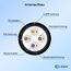 HB-DIGITAL 100m CAT 7 Outdoor Netzwerkkabel für direkte Erdverlegung S/FTP AWG23/1 reines Kupfer Doppelmantel PVC + LLDPE UV wasserresistent PoE 10 Gbit/s Ethernet Kabel für Außenbereich - Schwarz