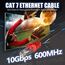 Soibke LAN Kabel 10 Meter Cat 7, Netzwerkkabel 10m Hochgeschwindigkeit 10Gbps Ethernet Internetkabel Geschirmt Outdoor Indoor Wlan kabel 10m SFTP Gigabit RJ45 Patchkabel Schwarz für Modem Router
