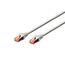 DIGITUS LAN Kabel Cat 6-5m - RJ45 Netzwerkkabel - S/FTP Geschirmt - Kompatibel zu Cat 6A & Cat 7 - Grau (Packung mit 2)