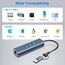 USB-zu-Ethernet-Adapter, mit 3*USB 3.0, usbc auf ethernet Adapter, Typ-C zu Gigabit Ethernet LAN Adapter, RJ45 LAN 1000 Mbps Netzwerk Adapter für Windows 11/10, Vista, macOS, etc.