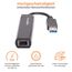 Amazon Basics USB-3.0-auf-10/100/1000-Gigabit-Ethernet-Internetadapter, Schwarz, 1 Stück