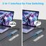 Obllemn USB LAN Adapter 1000M,USB C auf Ethernet Adapter RJ45 Gigabit Netzwerkadapter mit 3 *USB 3.0 & Type-C Ports, LAN NetzwerkAdapter für PS4/5/Windows XP/MAC/Linux/Chromebook,MacBook