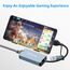 Oliveria 2.5G USB LAN Adapter, 2-IN-1 USB-C Ethernet Verkabelter Netzwerkadapter 100/1000/2500Mbps LAN Adapter für iPad, iPhone, MacBook, Tablet