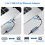 USB C auf Ethernet Adapter mit USB 3.0 auf RJ45 1000 Mbps Verkabeltes Netzwerk 10/100/1000 Gigabit LAN Ethernet Adapter für Windows XP, MAC OS, Linux, Vista 7 8 10 11 (Packung mit 2)