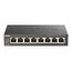 D-Link DGS-1008P, 8-Port Layer 2 Unmanaged PoE Gigabit Switch (4 x 10/100/1000 Mbit/S BaseT PoE Port, 4 x 10/100/1000 Mbit/S BaseT Port, 68W PoE Kapazität, Plug & Play, lüfterlos, Metallgehäuse)