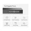 Mercusys MS116GS 16-Port Gigabit Switch 19 Zoll, unmanaged Netzwerk-Switch, für Desktop oder Rack-Montage, Plug und Play, Metallgehäuse, 294 × 140 × 44 mm