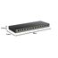 D-Link DGS-1016S 16-Port Unmanaged Gigabit Switch (ohne Lüfter, Low Profile Metallgehäuse, Desktop / Wandmontage, Plug-and-Play, 802.1p QoS, 802.3az EEE), schwarz