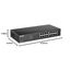 D-Link DGS-1016D Gigabit Switch (16 Ports, 10/100/1000 Mbit/s, einfache Plug & Play-Installation, lüfterlos), Schwarz, Metallisch