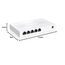 Tenda 5-Port Switch 2.5 Gigabit Unmanaged Netzwerk Switch 2.5 Gbit LAN Switch (Plug-and-Play Ethernet Switch, Lüfterlos, Wandmontage, Ideal für 2,5G NAS, Server, WiFi 6/7 AP, Gaming-PC)(SE105)