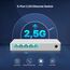 Tenda 5-Port Switch 2.5 Gigabit Unmanaged Netzwerk Switch 2.5 Gbit LAN Switch (Plug-and-Play Ethernet Switch, Lüfterlos, Wandmontage, Ideal für 2,5G NAS, Server, WiFi 6/7 AP, Gaming-PC)(SE105)