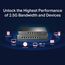 TP-Link TL-SG108-M2 8× 2.5-Gigabit Ports Ethernet LAN Switch(Plug-and-Play,Metallgehäuse, QoS, IGMP-Snooping, Ideal für 2.5G NAS, Server, Gaming-Computer, WiFi 6 AP, 4K-Video) schwarz