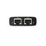TP-Link EH210 LAN Splitter 1 auf 2 (Gigabit Ethernet Splitter) | inkl. USB-Stromkabel & Cat 5e Netzwerkkabel | Aluminiumgehäuse, Plug & Play, LAN Switch 2 Port