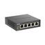 D-Link DGS-1005P, 5-Port Layer 2 Unmanaged PoE Gigabit Switch (4 x 10/100/1000 Mbit/S BaseT PoE Port, 1 x 10/100/1000 Mbit/S BaseT Port, 60W PoE Kapazität, Plug & Play, lüfterlos, Metallgehäuse)
