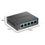D-Link DMS-105 5-Port Multi-Gigabit Unmanaged Desktop Switch (5x 2,5G Ports, Lüfterlos, Low Profile, Kompakt, Metal Gehäuse, QoS, Plug and Play)