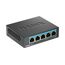 D-Link DMS-105 5-Port Multi-Gigabit Unmanaged Desktop Switch (5x 2,5G Ports, Lüfterlos, Low Profile, Kompakt, Metal Gehäuse, QoS, Plug and Play)
