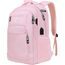 marcello Rucksack Damen,Laptop Rucksäcke mit USB-Ladeanschluss für Arbeit Schule Uni Schulrucksack für Jungen Teenager mit Laptopfach & Anti Diebstahl Tasche (Kirschblütenrosa, 15,6 Zoll)