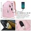 marcello Rucksack Damen,Laptop Rucksäcke mit USB-Ladeanschluss für Arbeit Schule Uni Schulrucksack für Jungen Teenager mit Laptopfach & Anti Diebstahl Tasche (Kirschblütenrosa, 15,6 Zoll)