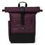 Ela Mo® Rolltop Rucksack Damen - Rollrucksack Anti Diebstahl für Sport & Reisen - Laptoprucksack für Schule, Uni, Business - Mit USB Anschluss & kompaktem Flaschenhalter - Plum Reflective