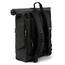 Ela Mo® Rolltop Rucksack Damen - Rollrucksack Anti Diebstahl für Sport & Reisen - Laptoprucksack für Schule, Uni, Business - Mit USB Anschluss & kompaktem Flaschenhalter - Coated Edition Slate