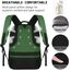 marcello Rucksack Damen,Laptop Rucksäcke mit USB-Ladeanschluss für Arbeit Schule Uni Schulrucksack für Jungen Teenager mit Laptopfach & Anti Diebstahl Tasche (Militärgrün, 15,6 Zoll)