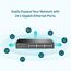 TP-Link TL-SG1024DE 24 Port Gigabit Netzwerk Managed Switch (Rackmount, 24*RJ-45 Ports, Metallgehäuse, IGMP-Snooping, Plug-und-Play, schwarz