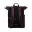 Ela Mo® Rolltop Rucksack Damen - Rollrucksack Anti Diebstahl für Sport & Reisen - Laptoprucksack für Schule, Uni, Business - Mit USB Anschluss & kompaktem Flaschenhalter - Plum Reflective
