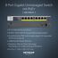 NETGEAR GS108LP PoE Switch 8 Port Gigabit Ethernet LAN Switch mit 8X PoE+ 60W (Plug-and-Play Netzwerk Switch PoE, lüfterlos, Rack-Montage möglich, ProSAFE Lifetime-Garantie)